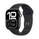 APPLE - Apple Watch Series 10 GPS 42mm Aluminio Negro (Jet Black) y Correa Deportiva Negra - Talla S/M - APWHS10GPS42ABKCSBBK